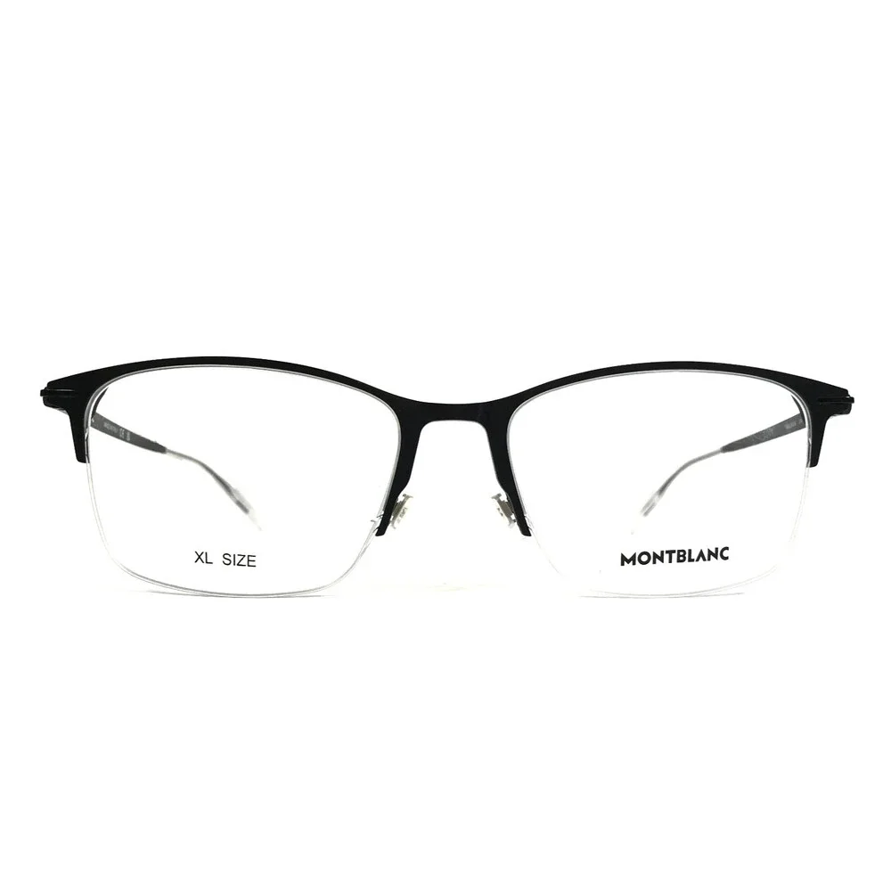 Montblanc Eyeglasses Frames MB0284OA 004 Black Square Asian Fit 56-18-145